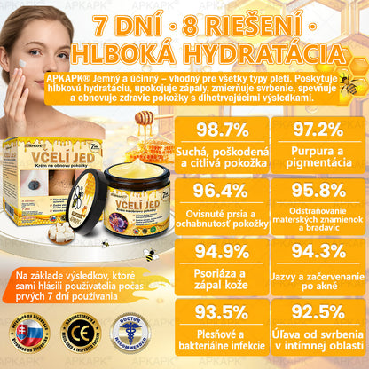 Odporúčané Univerzitnou nemocnicou Bratislava · Vyrobené na Slovensku✨✨ 𝖠𝖯𝖪𝖠𝖯𝖪® regeneračný krém na pokožku s včelím jedom